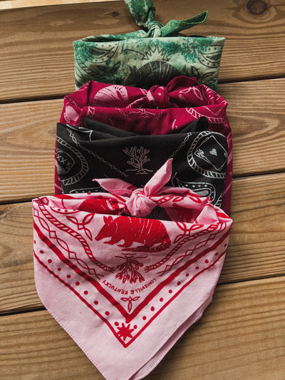Armadillo Cotton Bandana - Multiple Colors