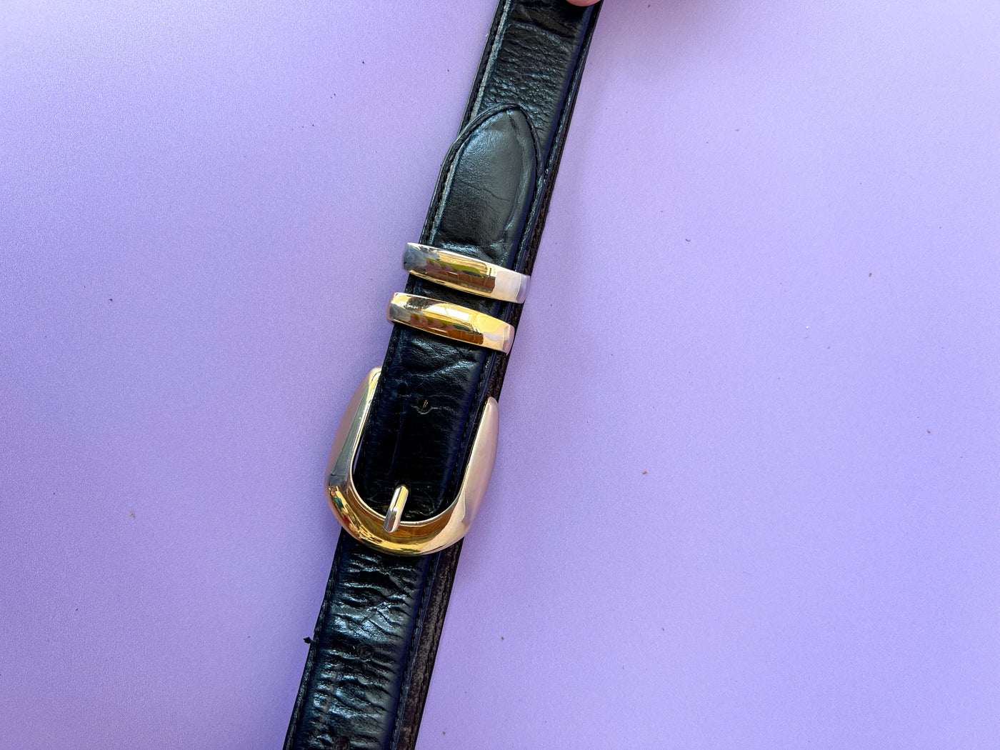 Black Leather Belt