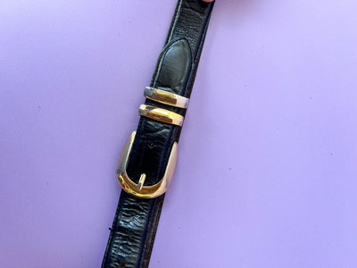 Black Leather Belt