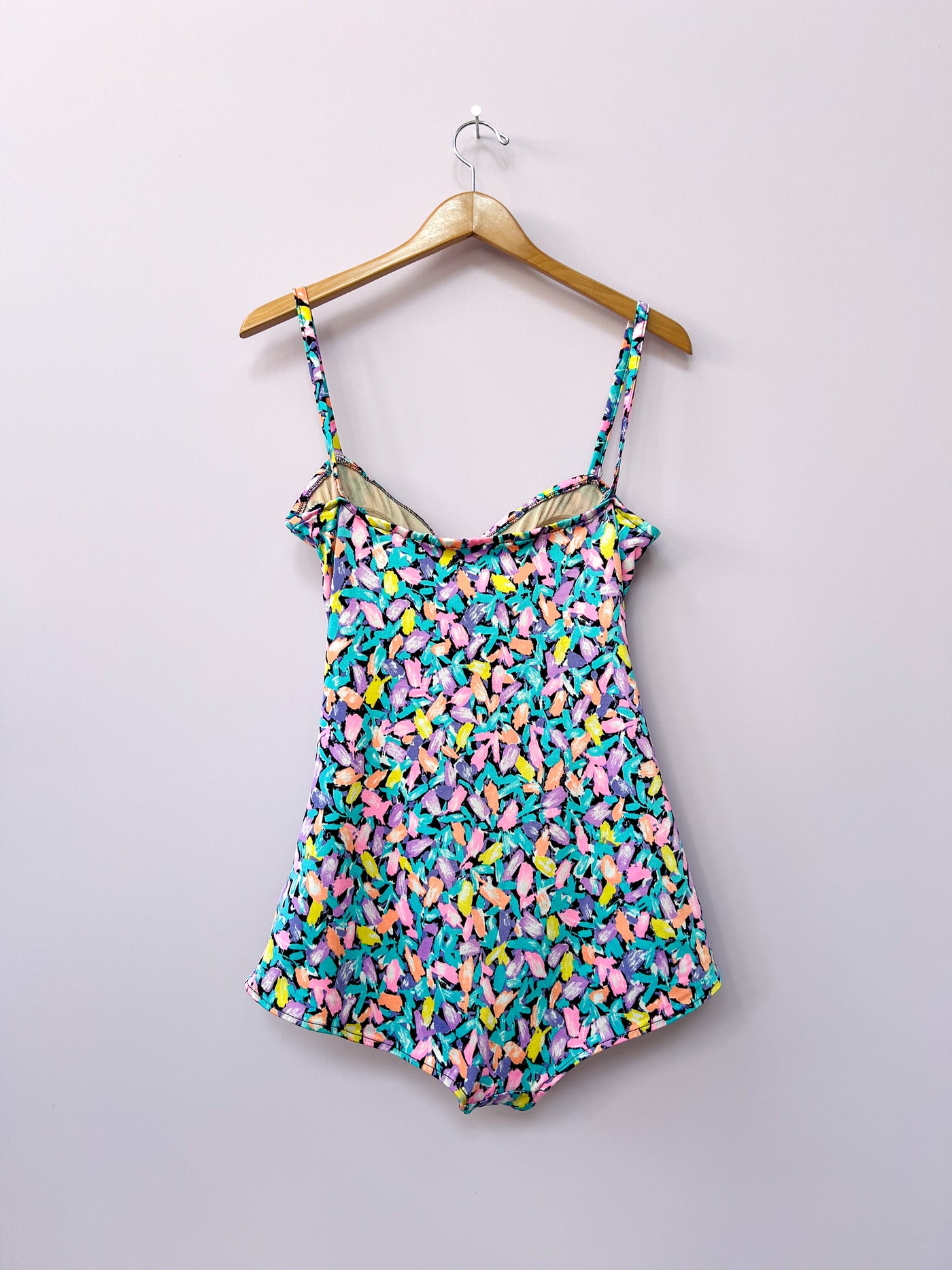 Retro Neon One Piece Bathing Suit