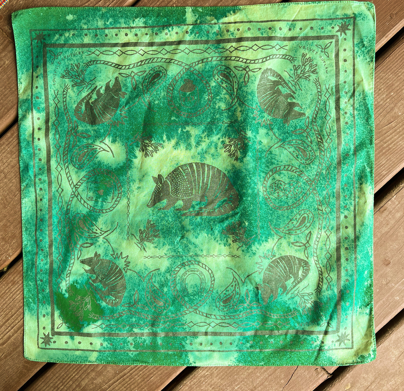 Armadillo Cotton Bandana - Multiple Colors