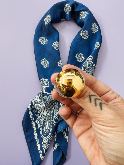 Gold Bulb Bandana Slide