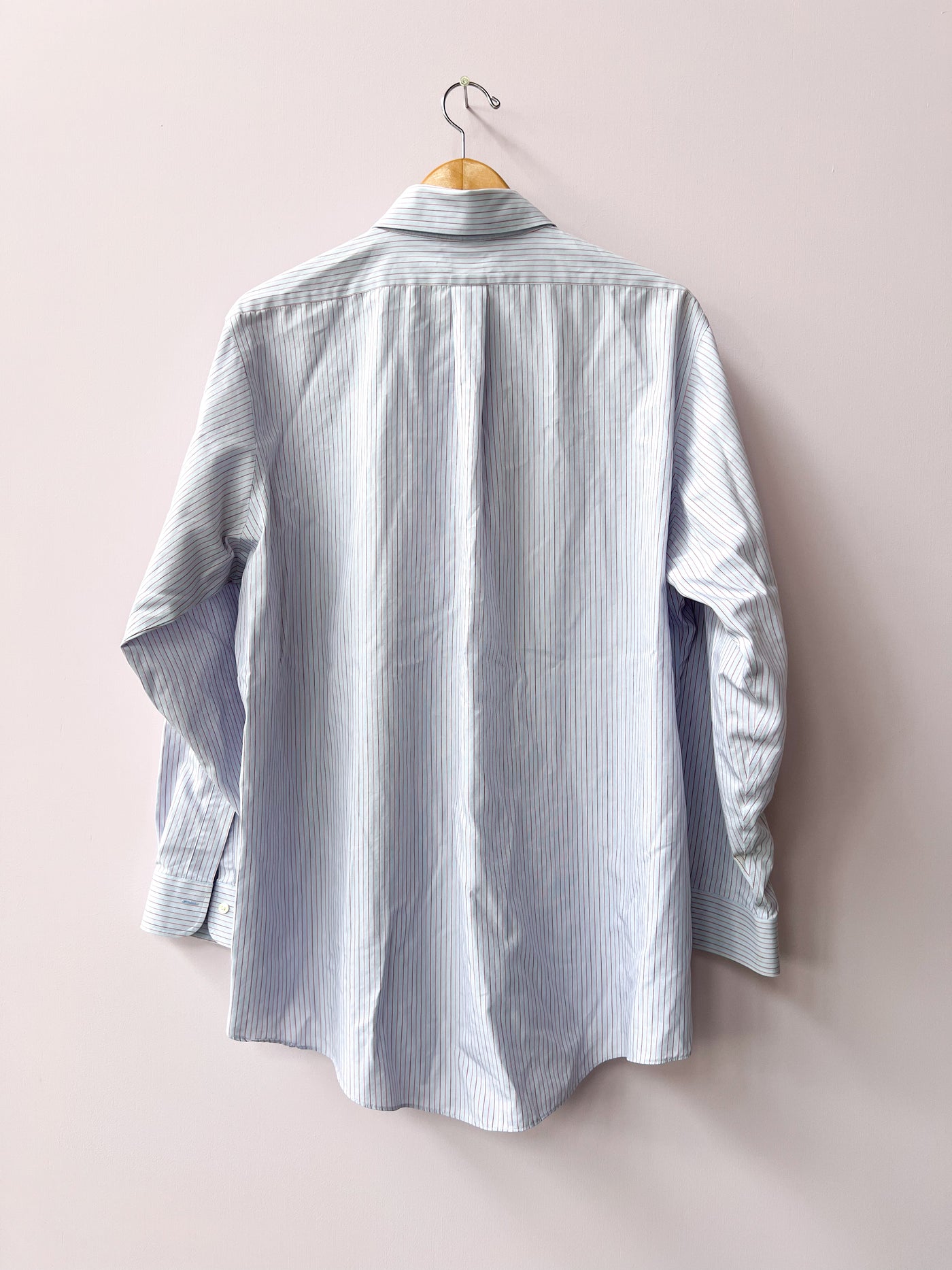 Blue Flower Pocket Upcycled Shirt XL