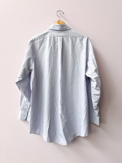 Blue Flower Pocket Upcycled Shirt XL