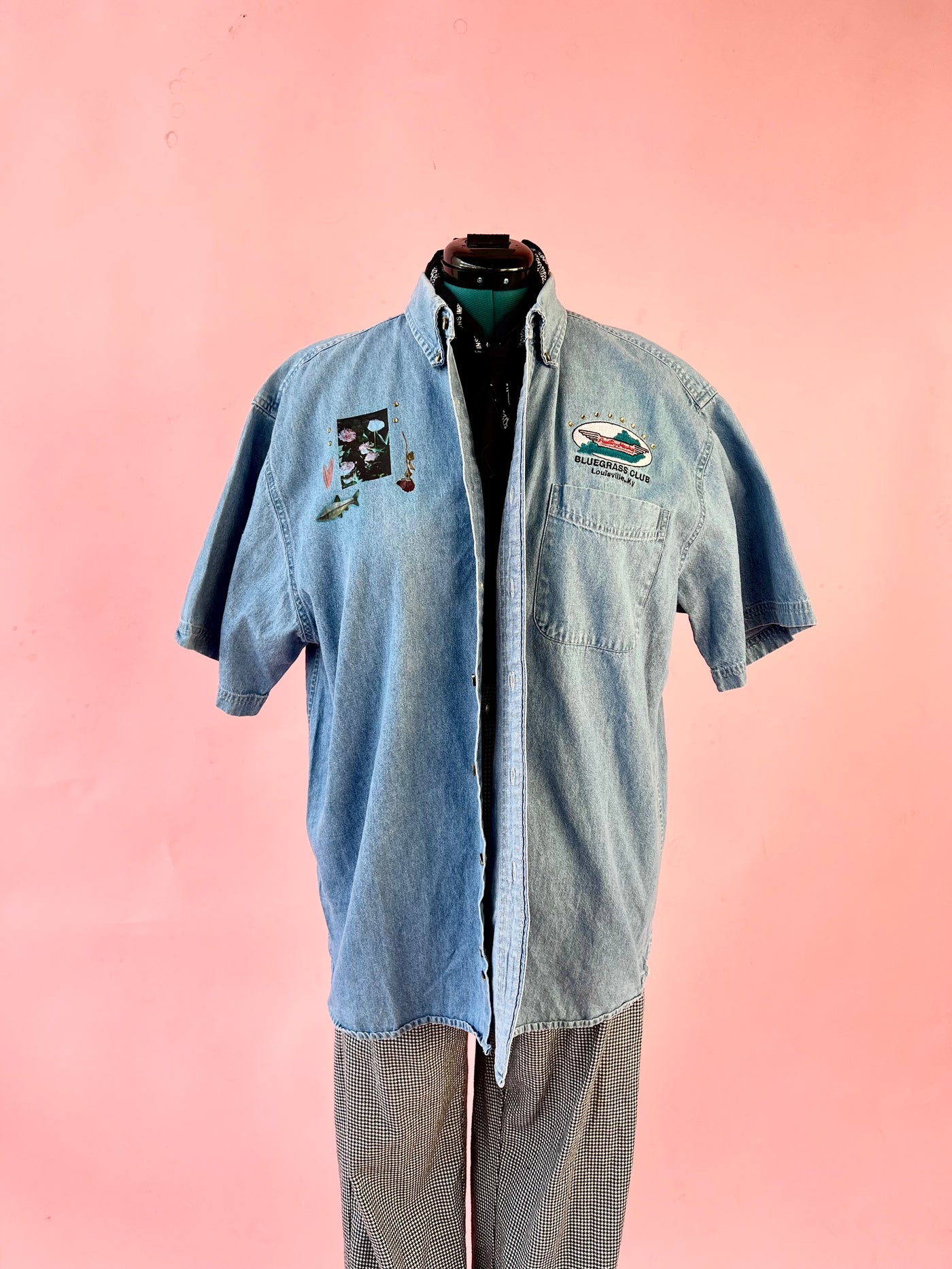 Denim Upcycled Shirt L/XL