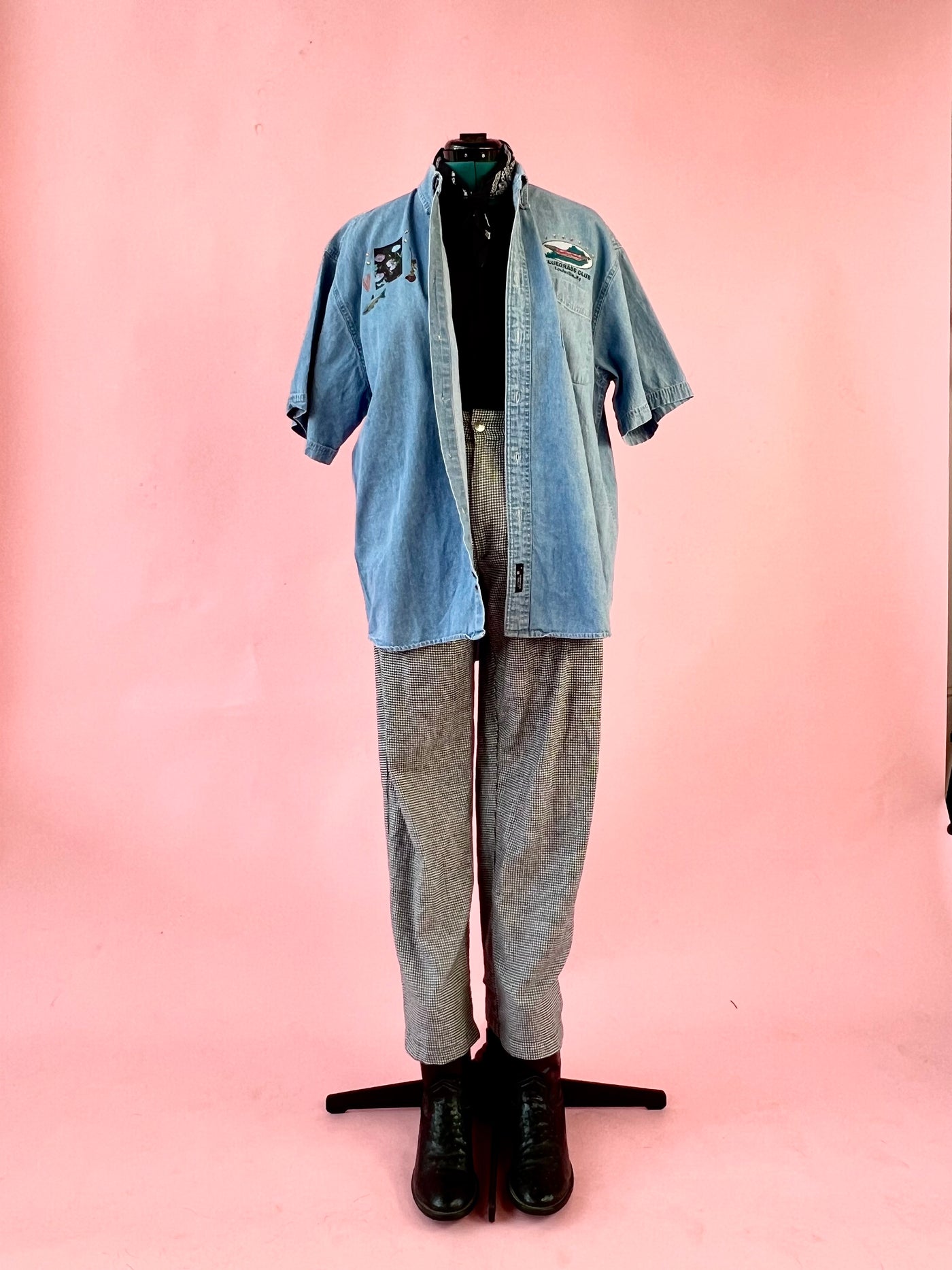 Denim Upcycled Shirt L/XL