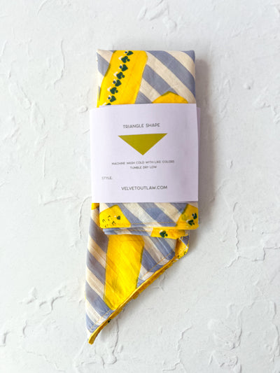 Butter Bandana Blue and White Stripe