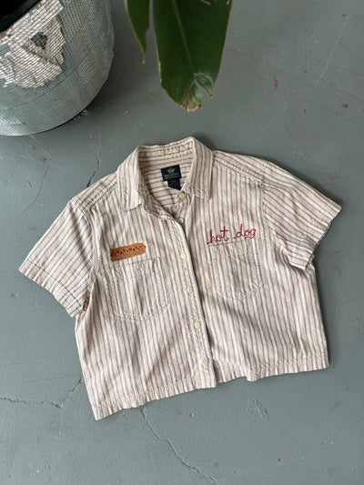 Hot Dog Chain Stitch Shirt L