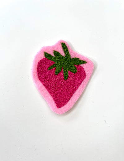 Large Strawberry Chainstitch Iron On Patch