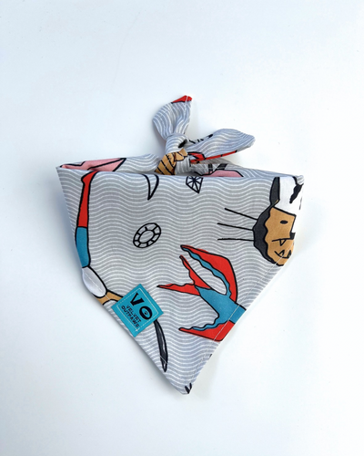 Tattoo Sailor Jane Style Anti Valentines Day Pet Bandana