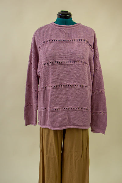 Dusty Pink Cozy Knit Sweater