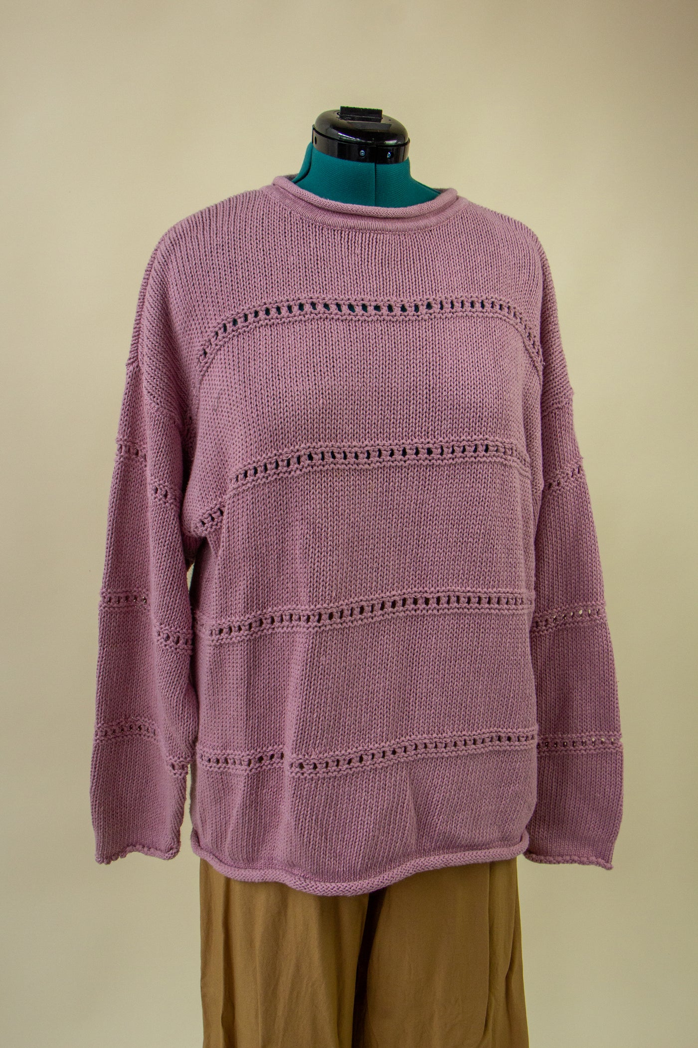 Dusty Pink Cozy Knit Sweater