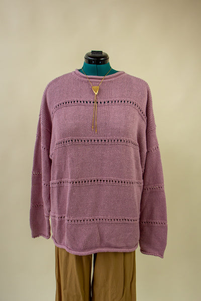 Dusty Pink Cozy Knit Sweater