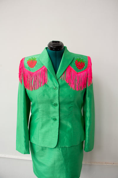 Strawberry Cowgirl Western Blazer Size M