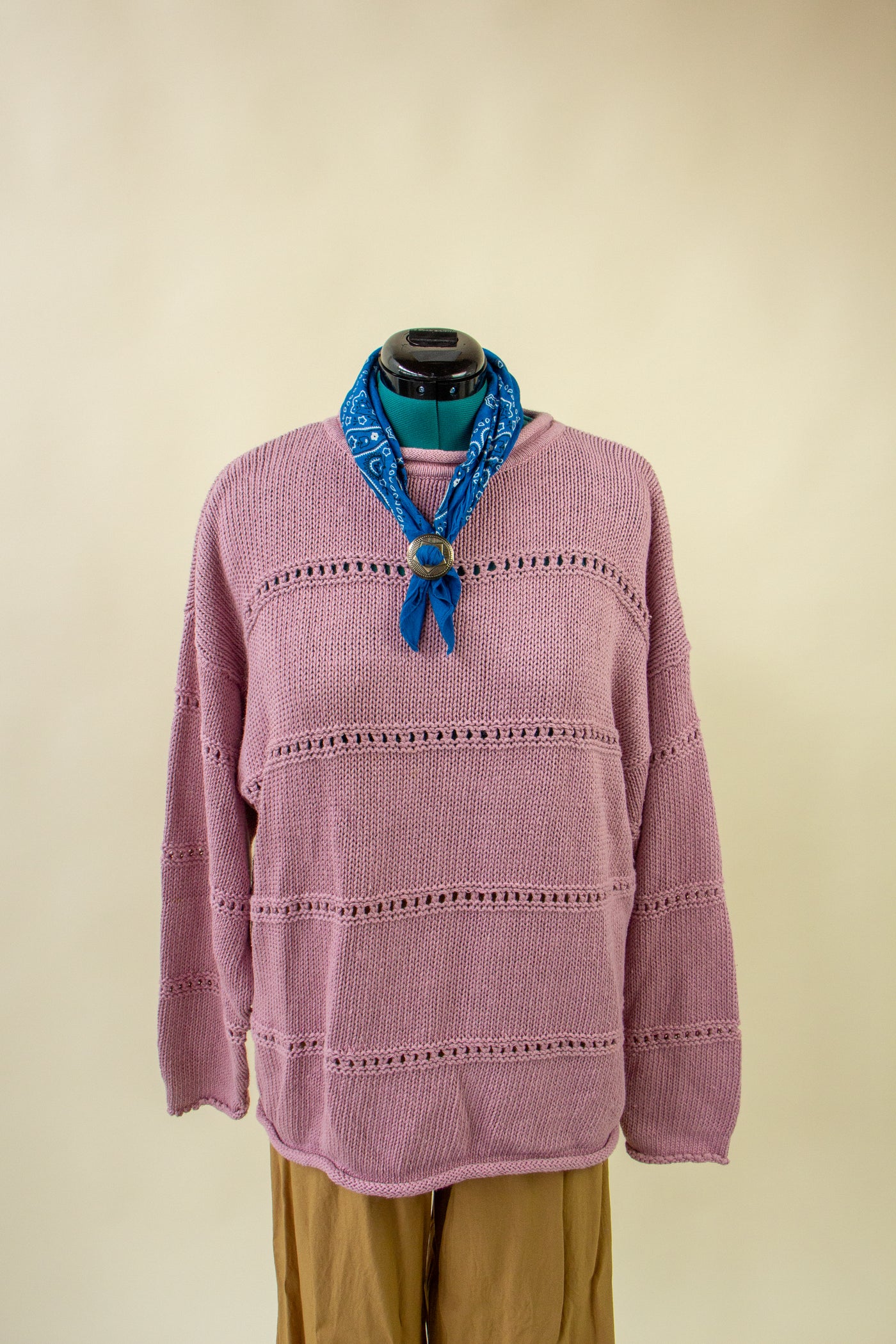 Dusty Pink Cozy Knit Sweater