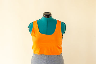 Orange Spandex Crop Top L