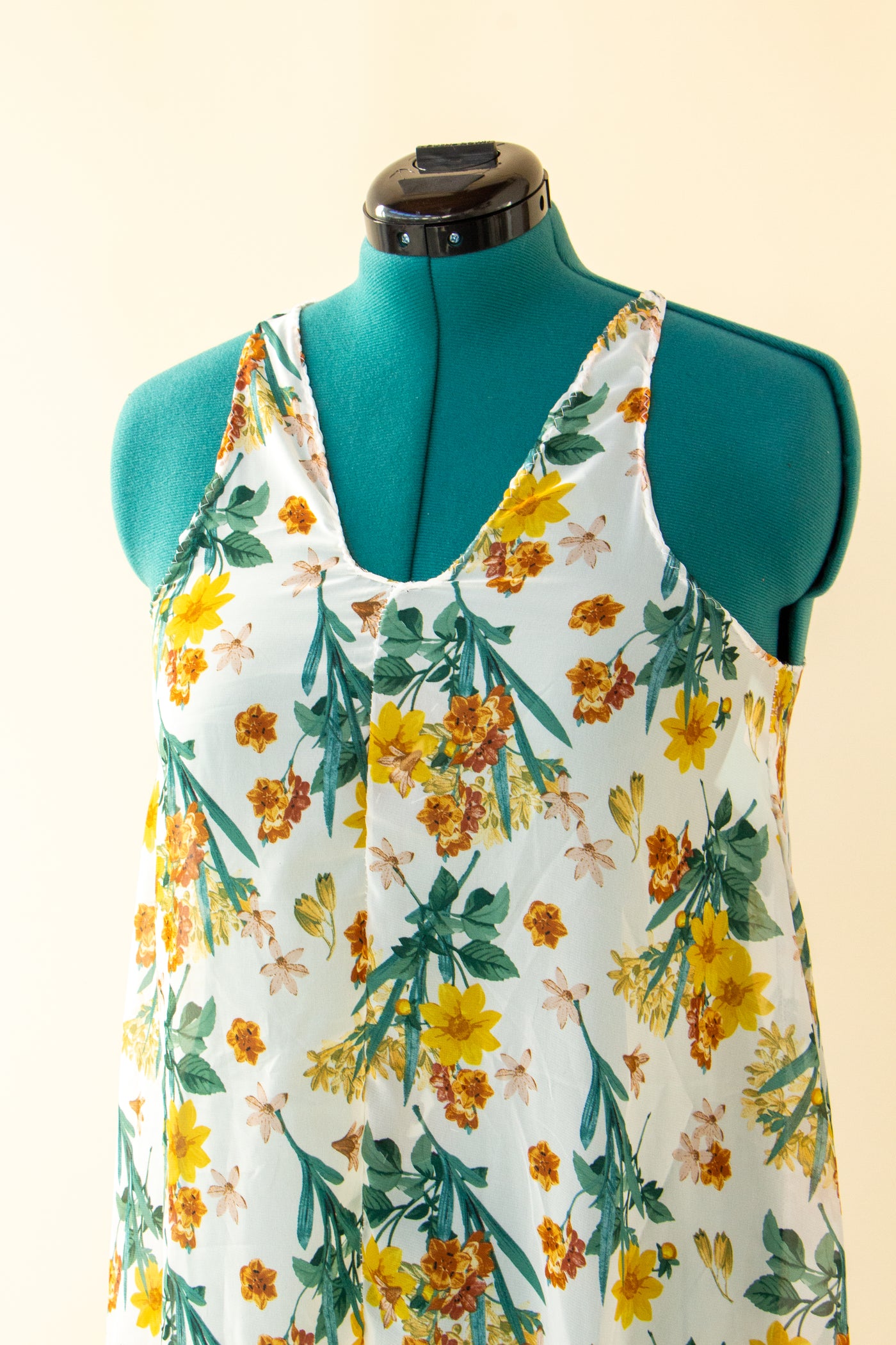 Sheer Daffodil Upcycled Dress S