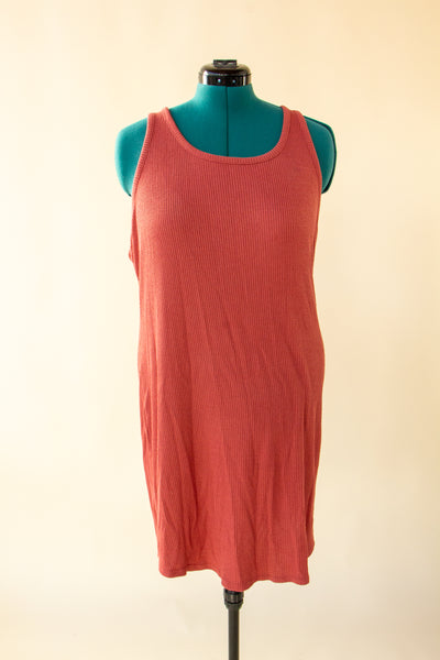 Coral Jersey Knit Dress XL