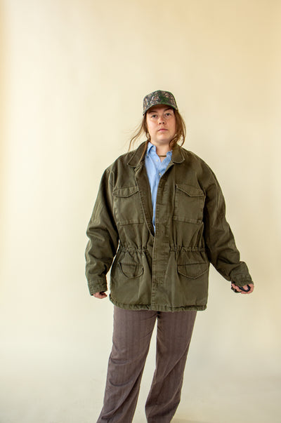 Olive Green Barn Coat