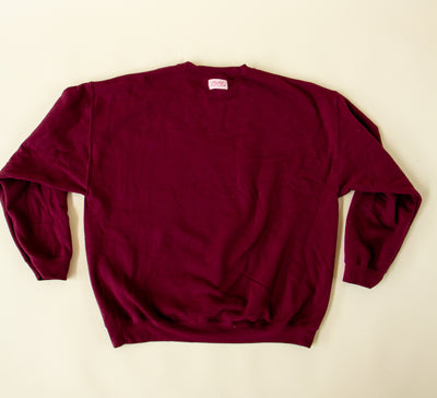 Fish Patch Sweatshirt Maroon