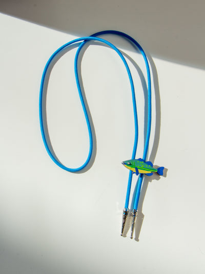 Fish Blue Bolo Tie