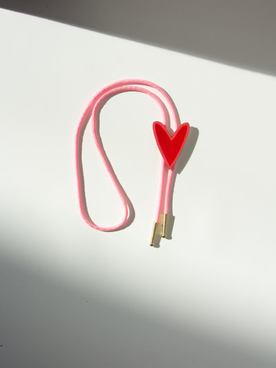 Red Heart Bolo Tie