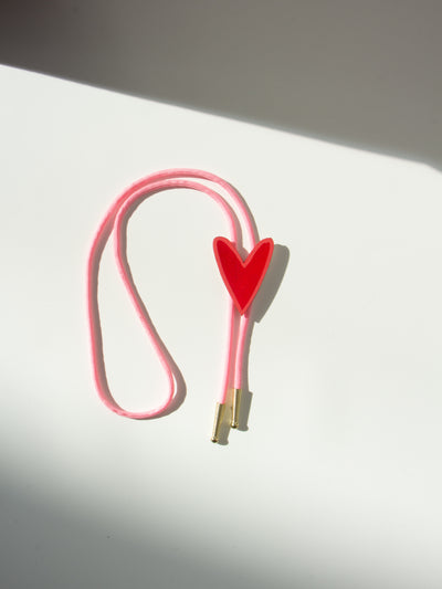 Red Heart Bolo Tie