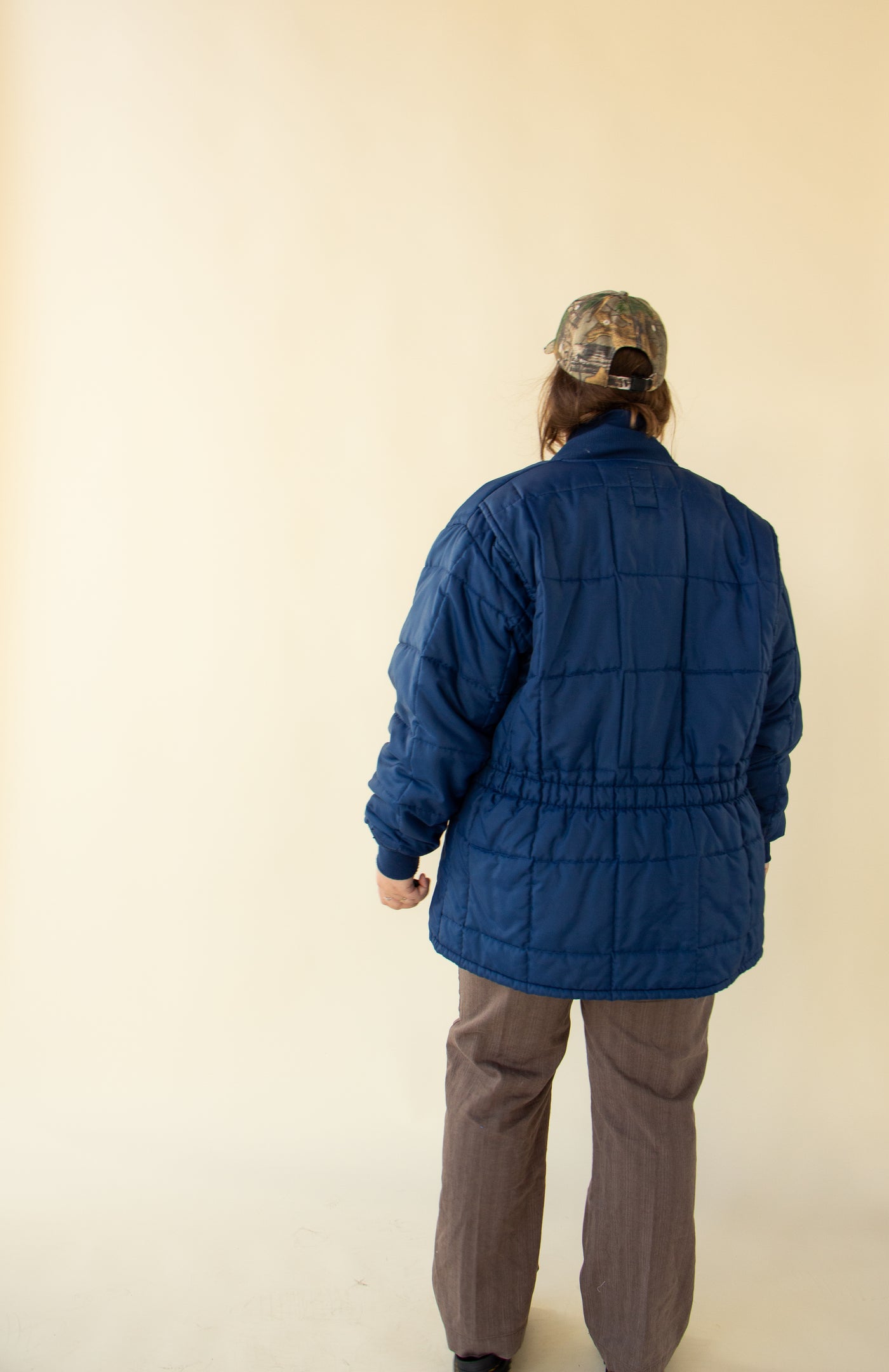 Blue Quilted Vintage Shooting Jacket