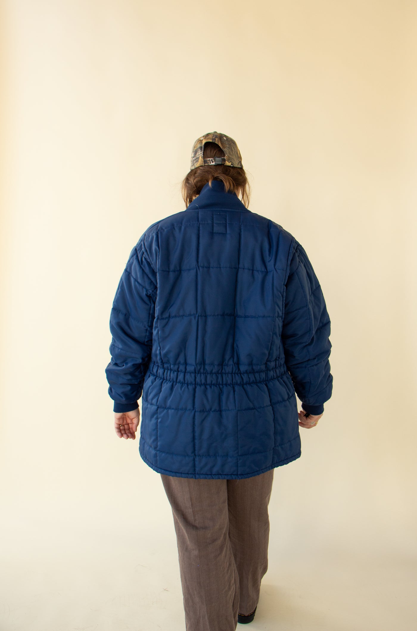 Blue Quilted Vintage Shooting Jacket