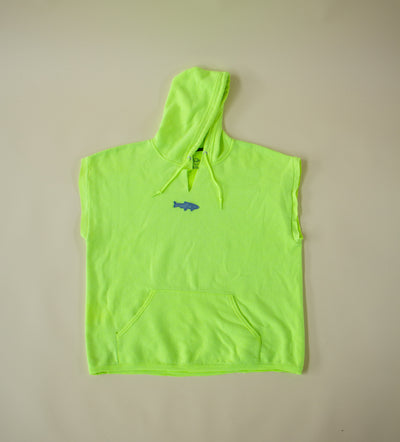 Neon Yellow Muscle Hoodie L