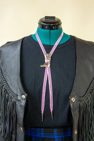 Velvet Bolo Tie Boot