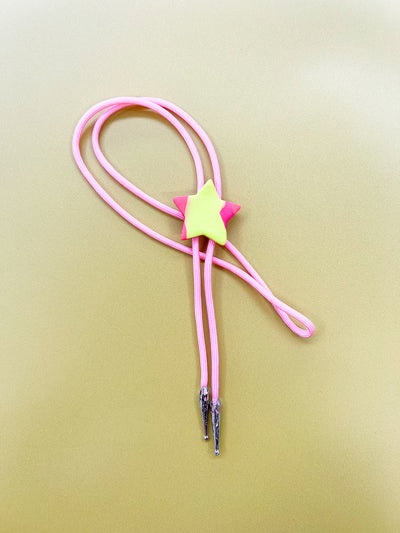 Light Pink Star Bolo Tie