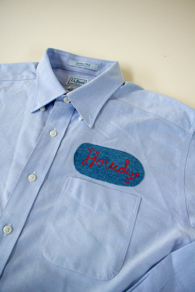 Chainstitch Patch Work Shirt L