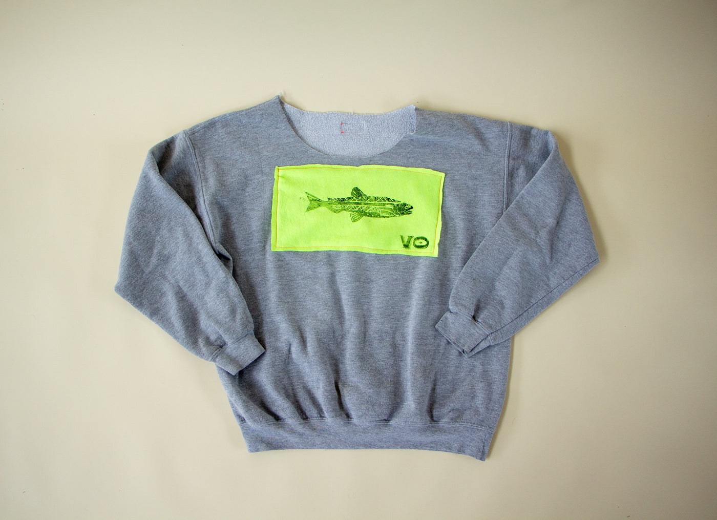 Grey Fish Sweatshirt M