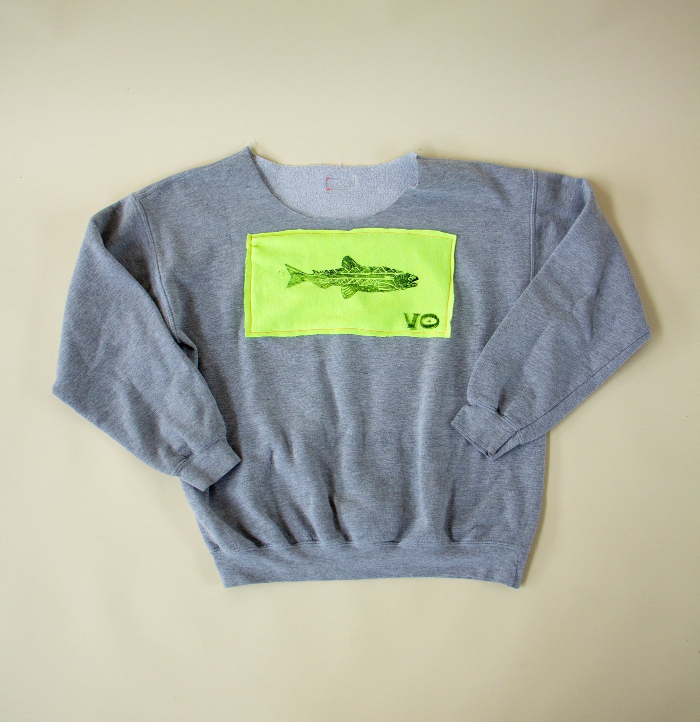 Grey Fish Sweatshirt M