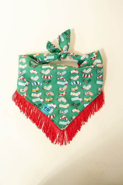 Stockings By the Fire Dog Bandana