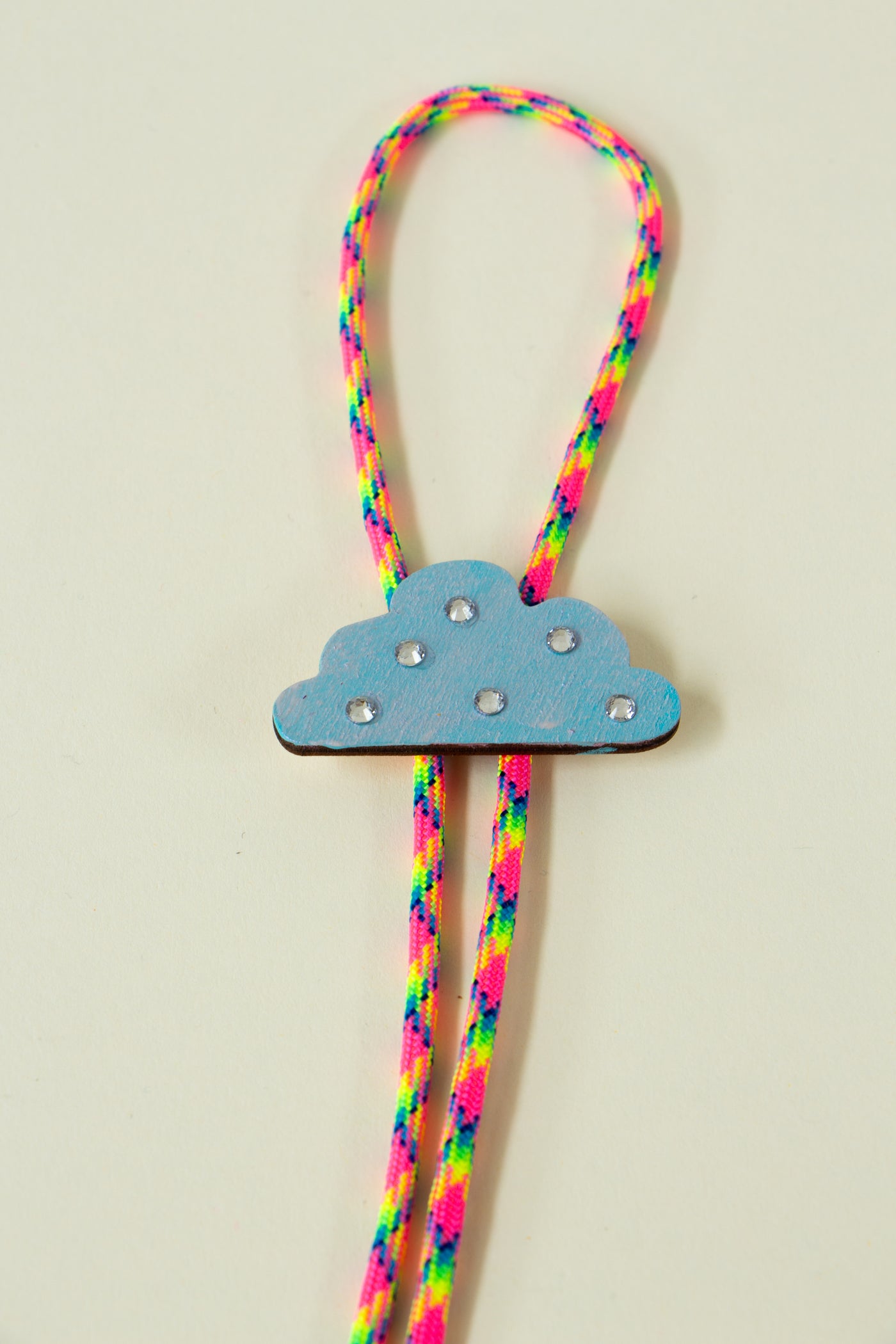 Rainbow Rain Cloud Bolo Tie