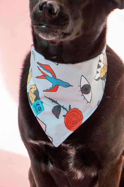 Tattoo Sailor Jane Style Anti Valentines Day Pet Bandana