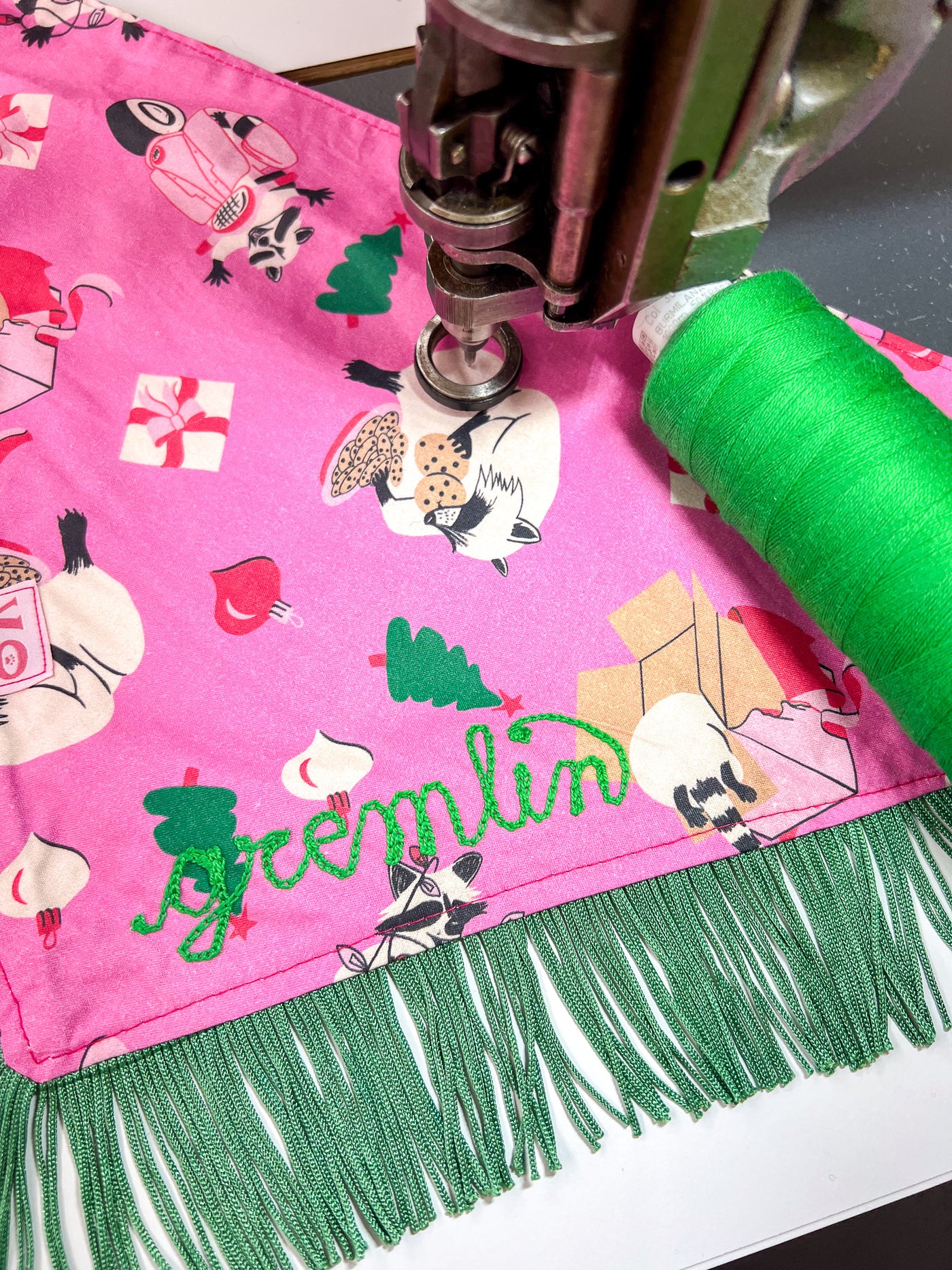 Christmas Raccoons Dog Bandana