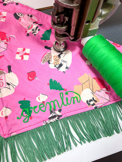 Christmas Raccoons Dog Bandana