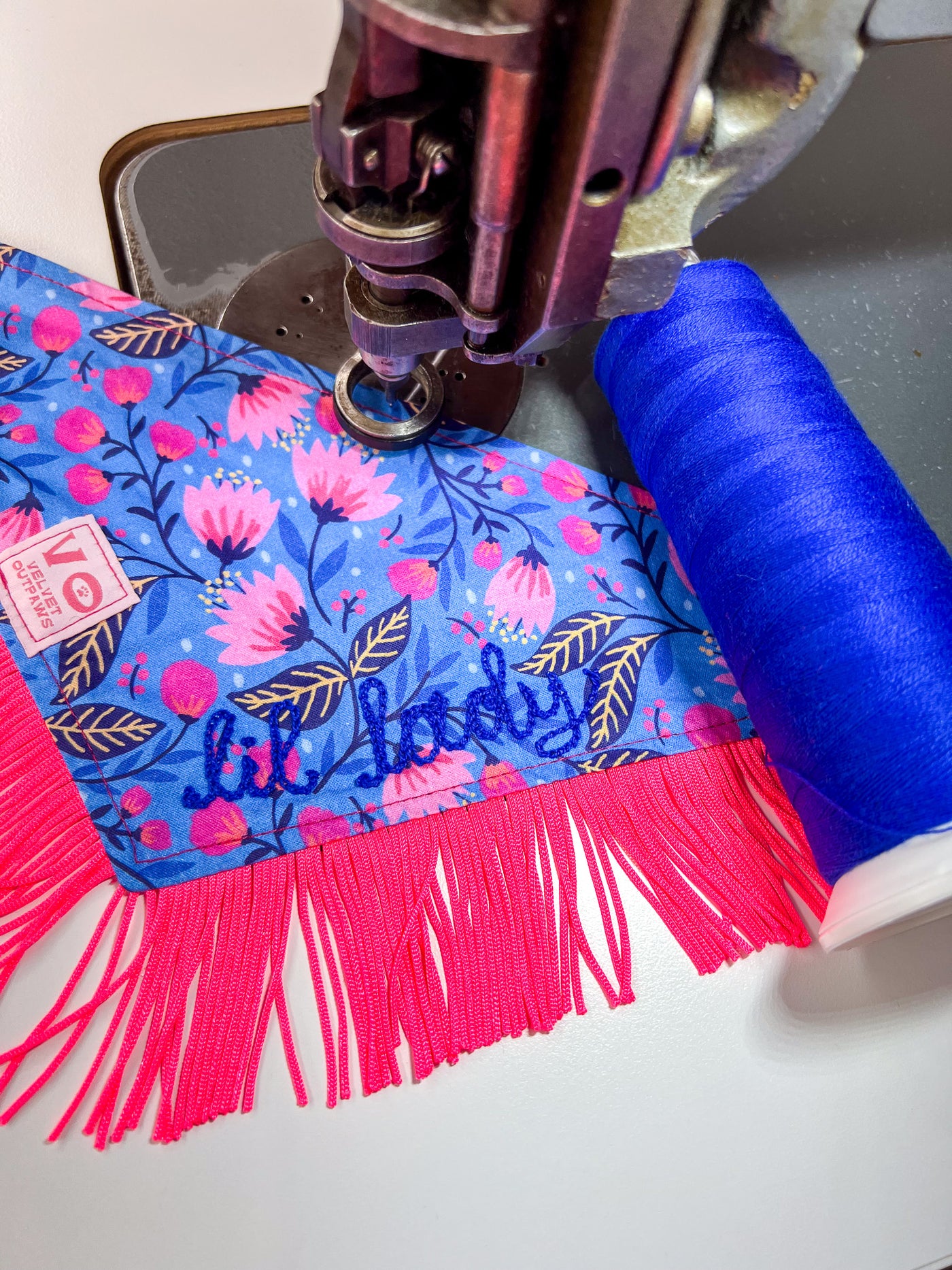 Blooming Flower Fringe Pet Bandana