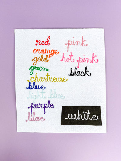 Chain Stitched Heart Patch - Customizable