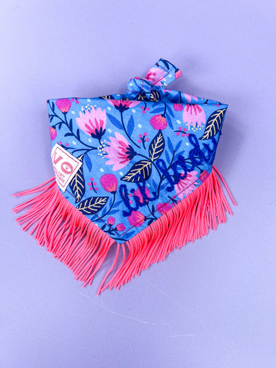 Blooming Flower Fringe Pet Bandana