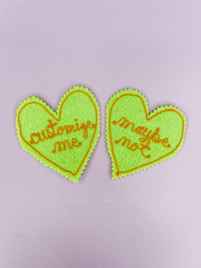 Chain Stitched Heart Patch - Customizable