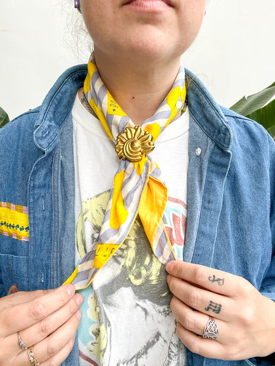 Butter Bandana Blue and White Stripe