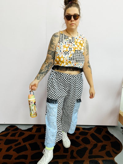 Western Punk Fringe Pants - SAMPLE