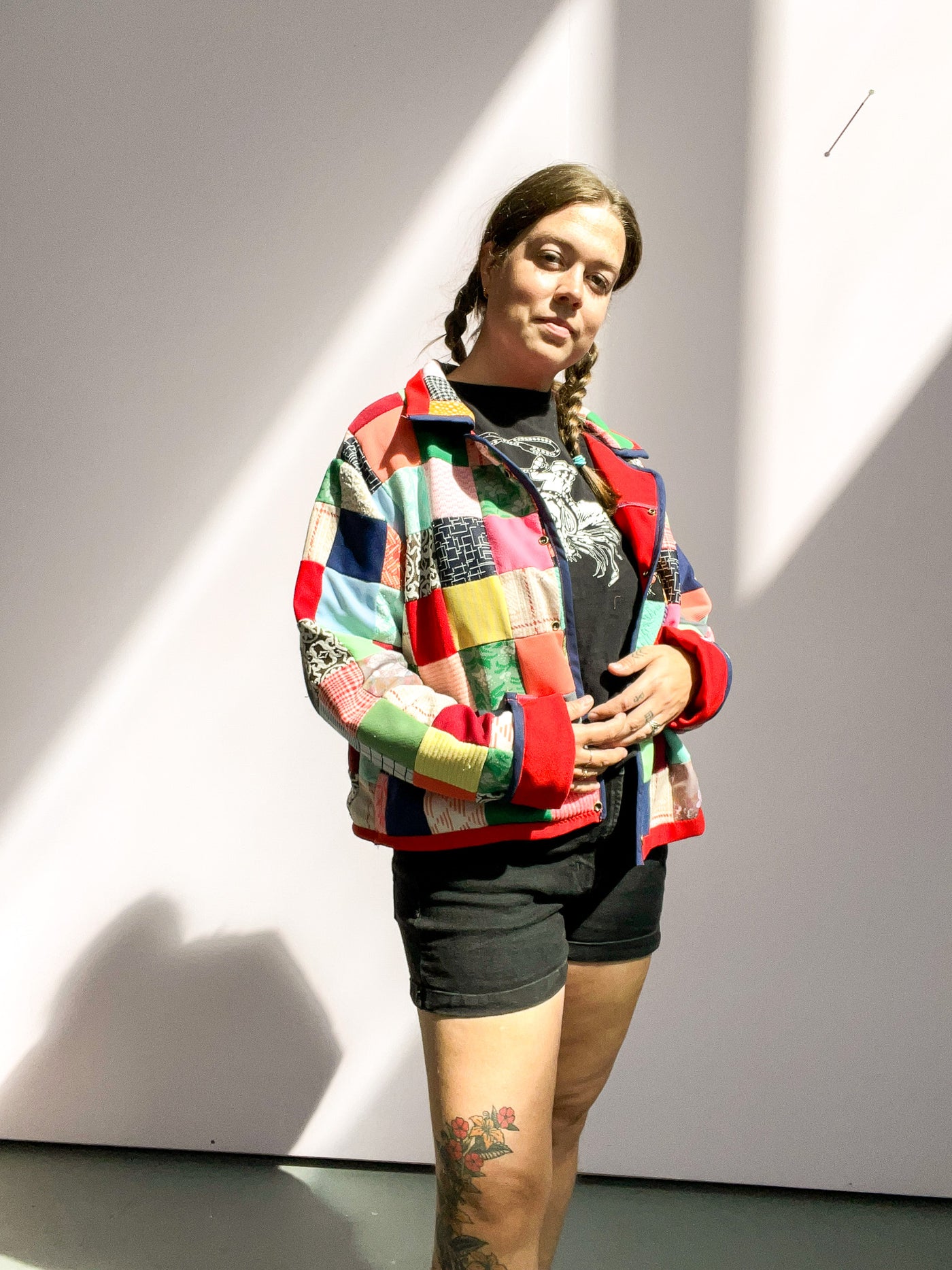 Quilted Jacket - Red Size M