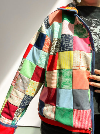 Quilted Jacket - Red Size M