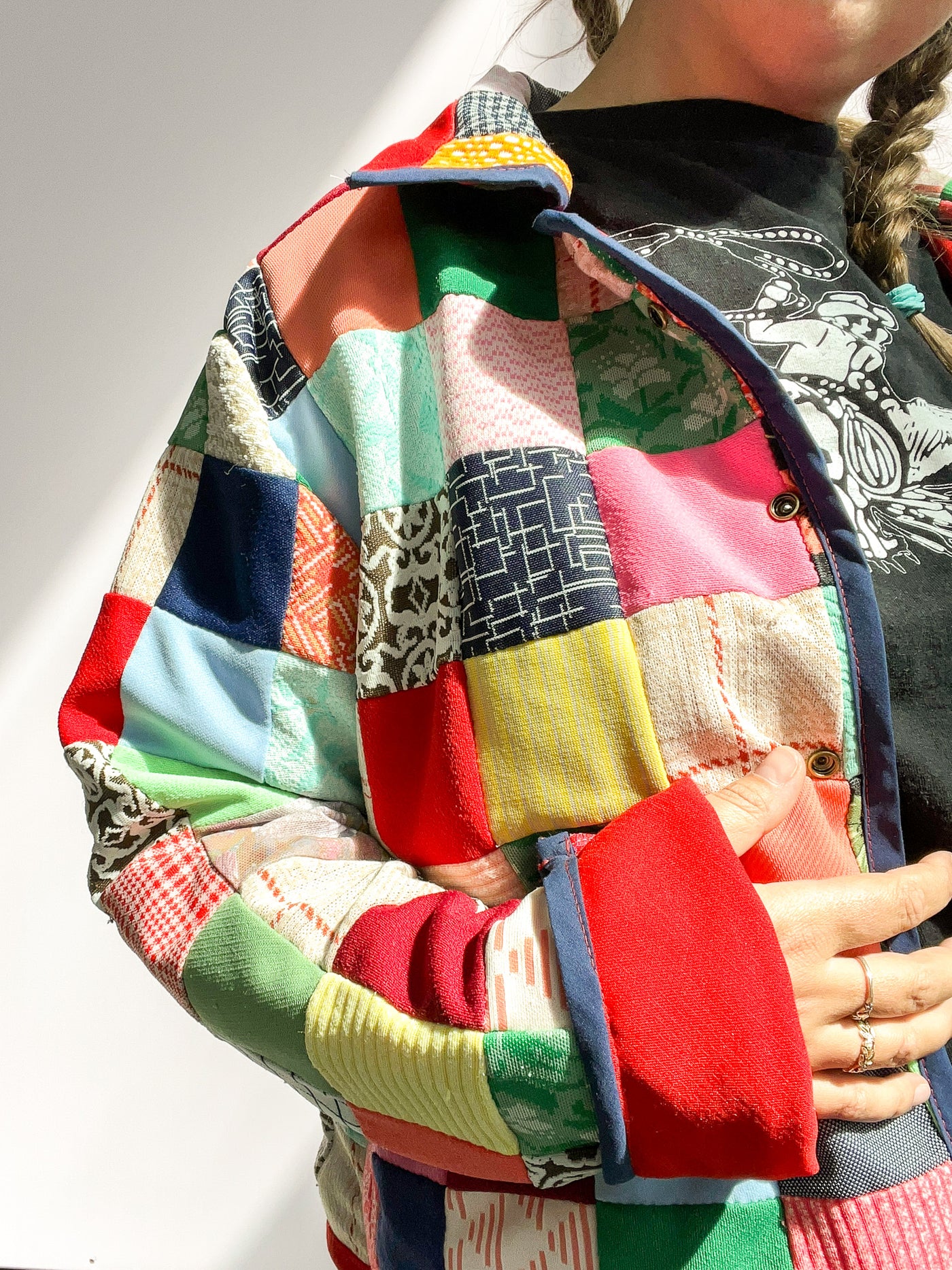 Quilted Jacket - Red Size M