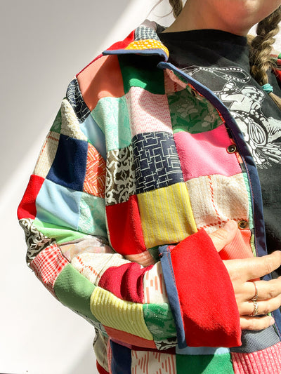 Quilted Jacket - Red Size M